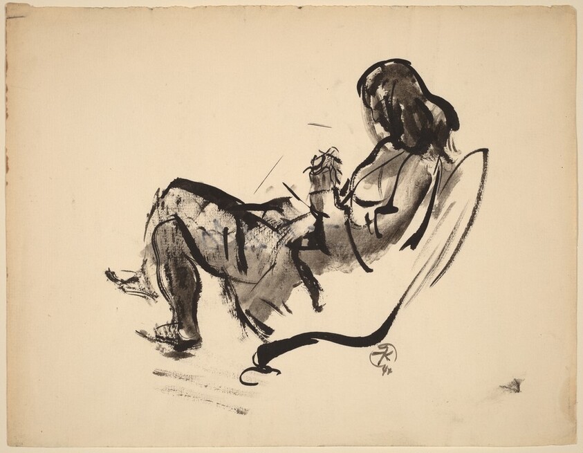 Seated Female Facing Left