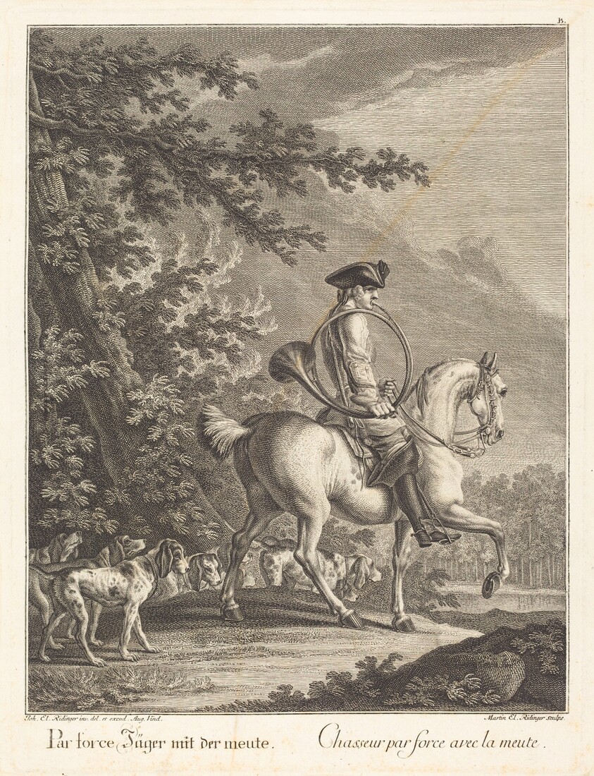 Huntsman with a Pack of Hounds
