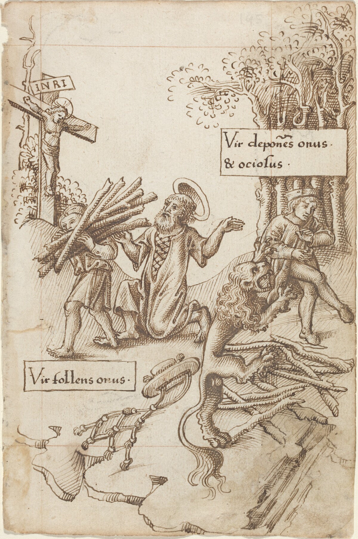 "Help Him Who Takes up His Burden, Not Him Who Lays It down" [fol. 31 recto]
