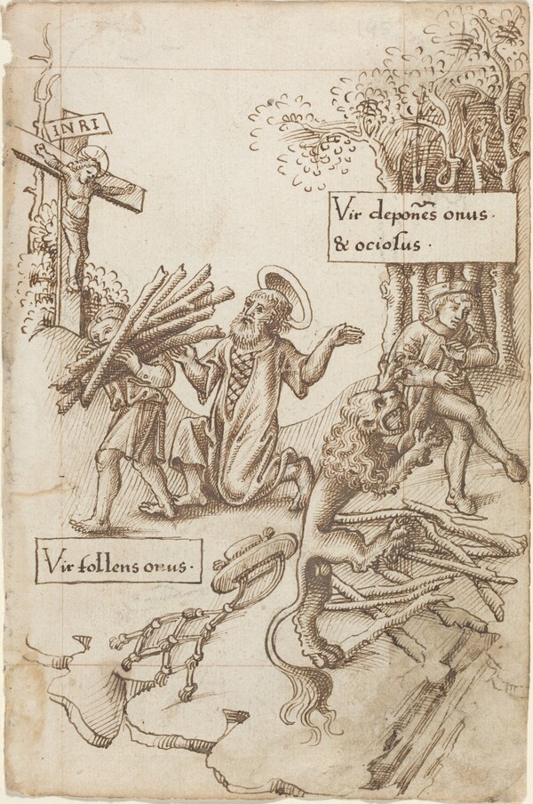 "Help Him Who Takes up His Burden, Not Him Who Lays It down" [fol. 31 recto]