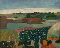 Haystacks in Brittany, Paul Gauguin, 1890