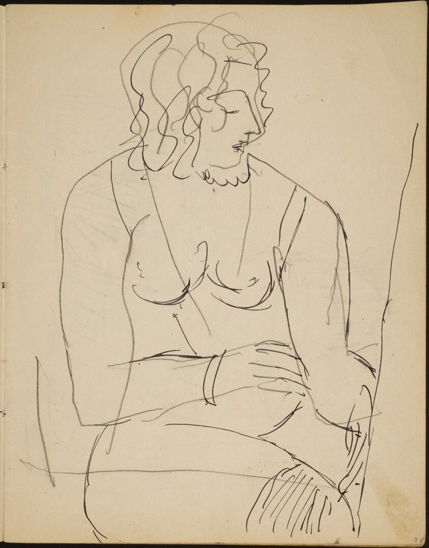 Sitzender weiblicher Akt (Nude Seated) [p. 7]