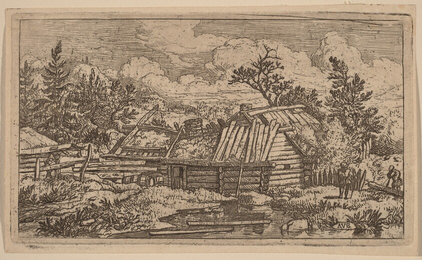 Two Beams Floating in the Water