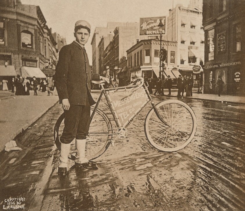 Mounted Messenger Boy, Thirtieth Street