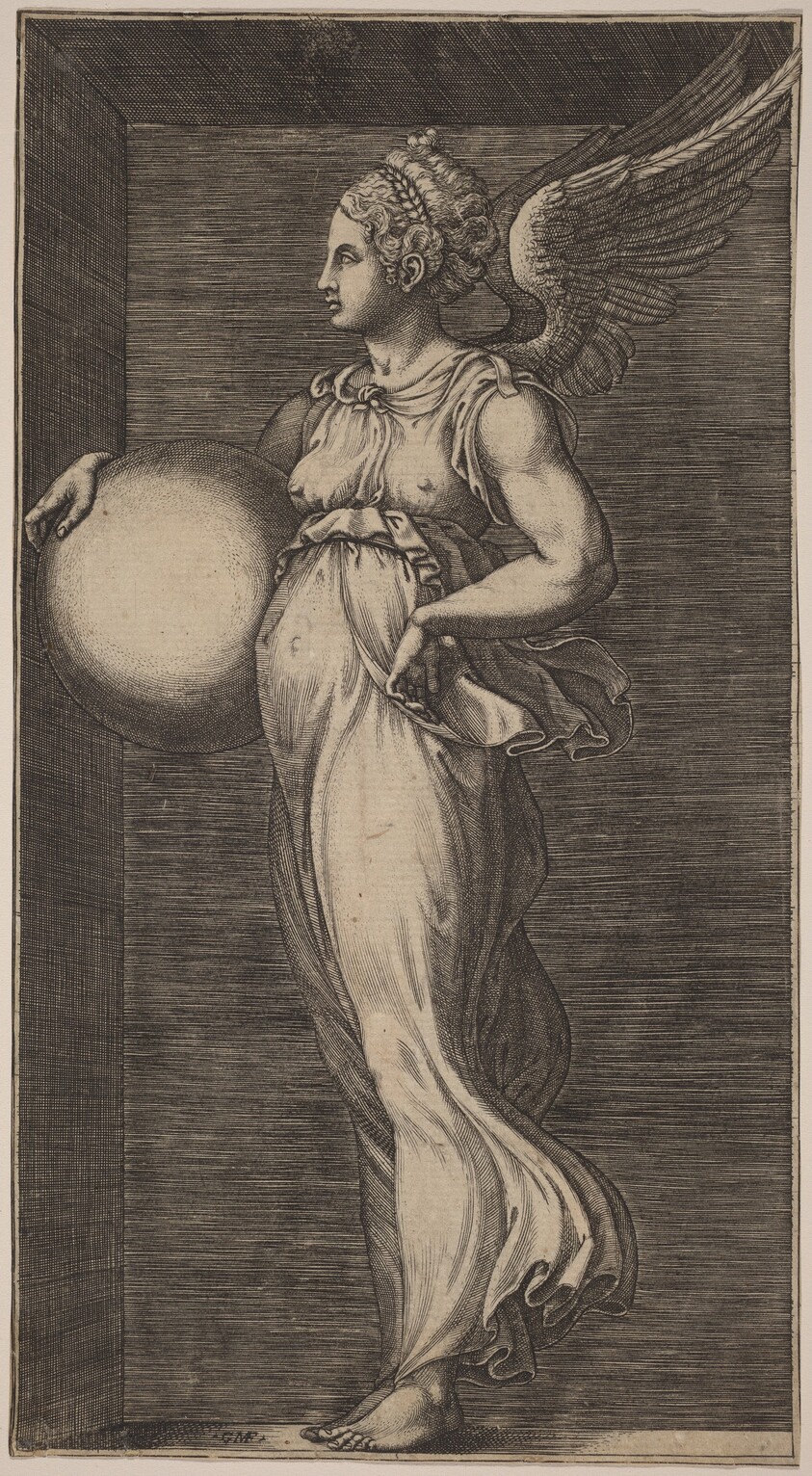 Allegorical Figure Holding a Sphere