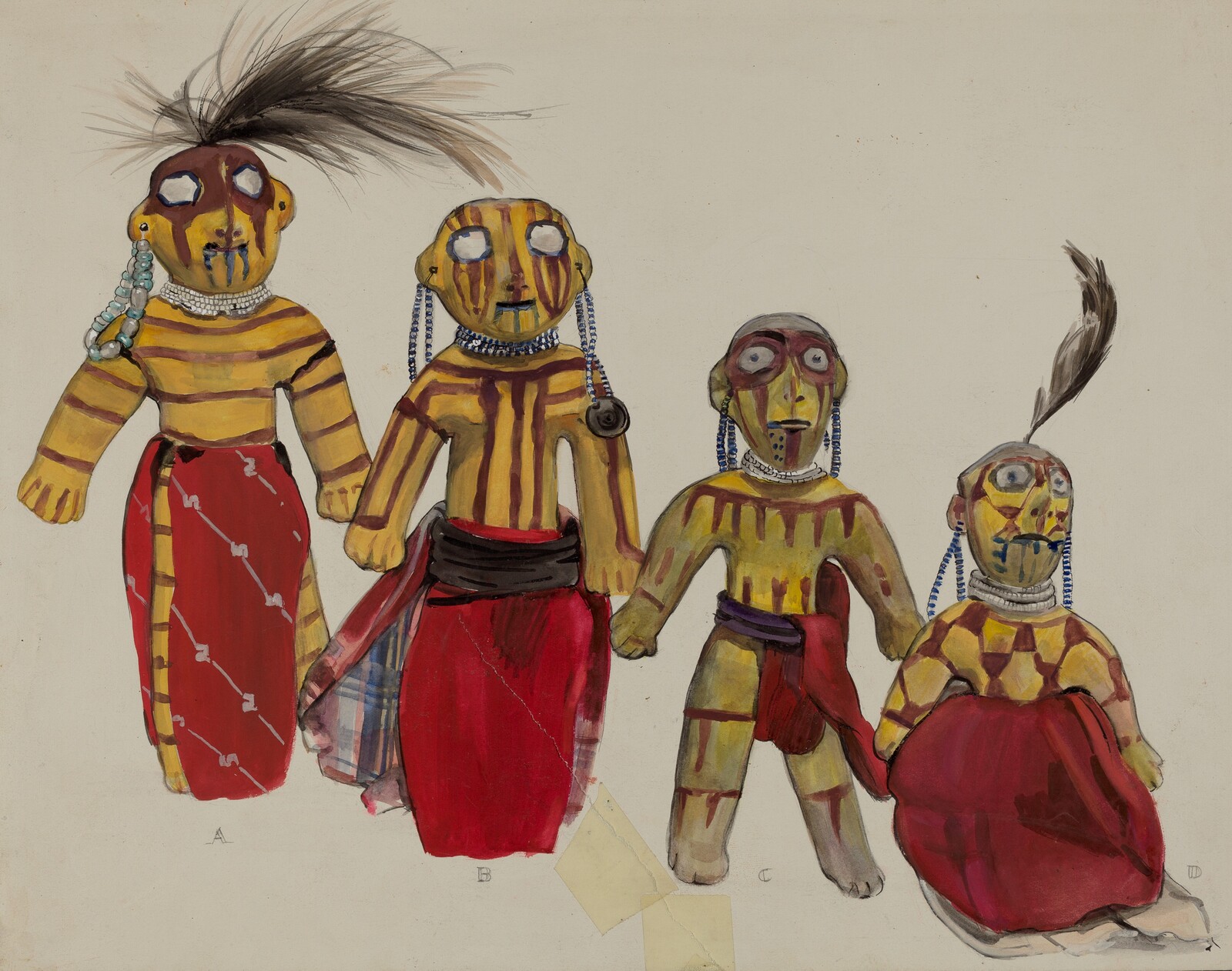 Indian Doll Group, Jane Iverson, 1935/1942
