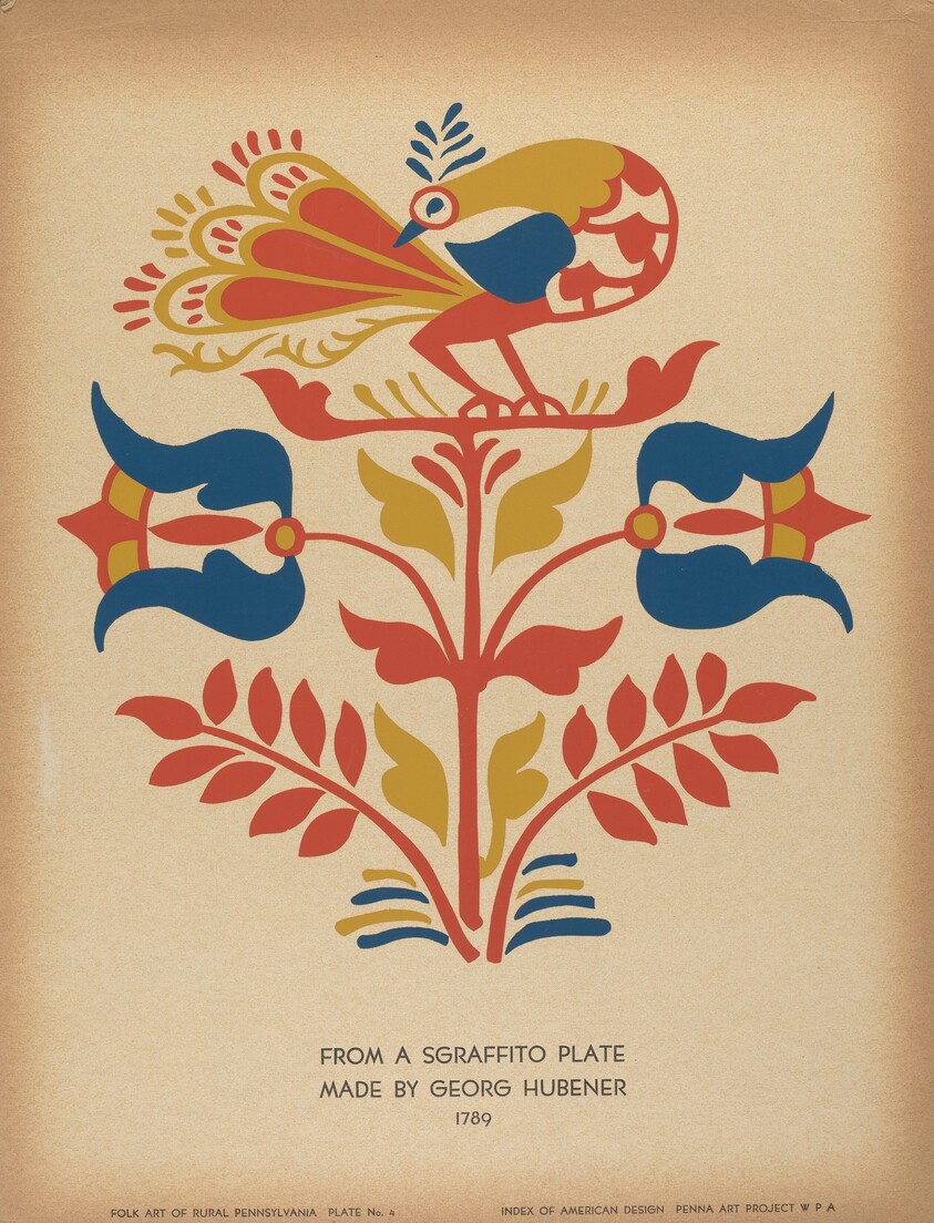Plate 4: From Portfolio "Folk Art of Rural Pennsylvania"