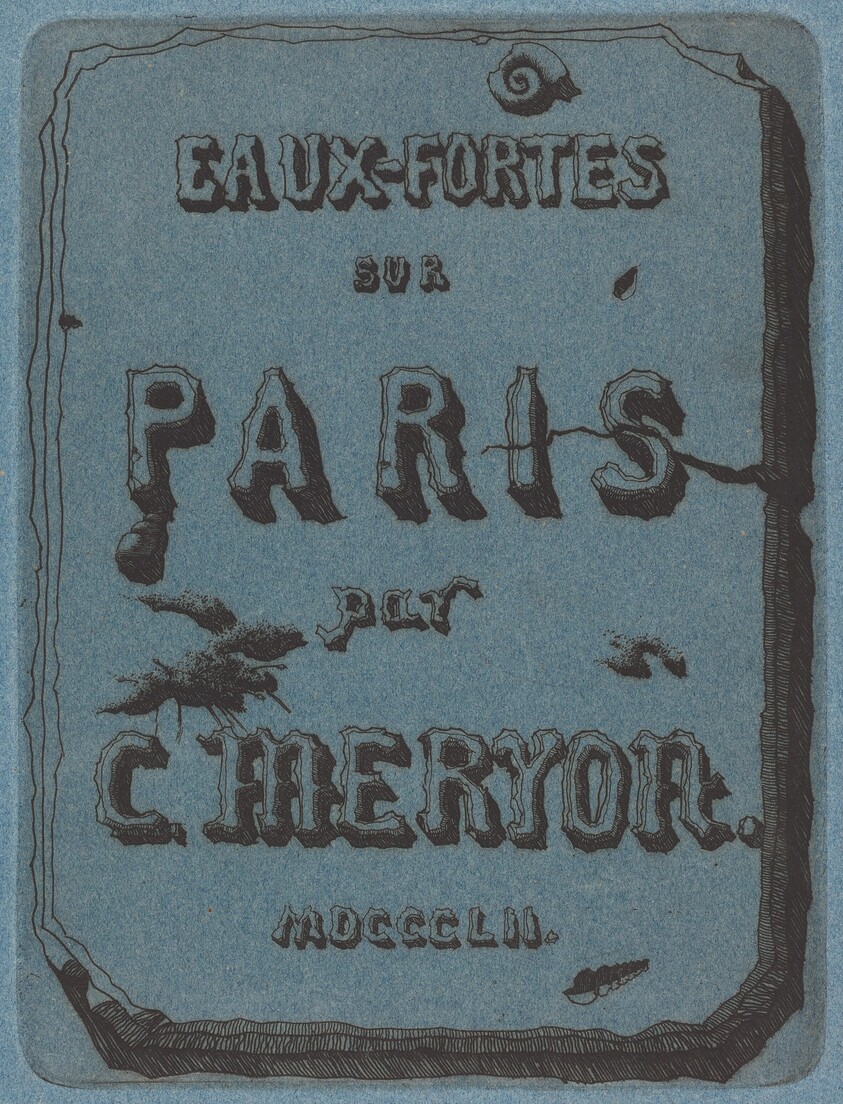 Titre des eaux-fortes sur Paris (Title Page to the Set of Etchings of Paris)