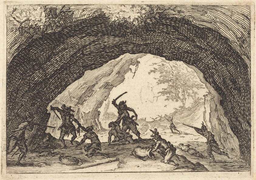 Soldiers Attacking Robbers