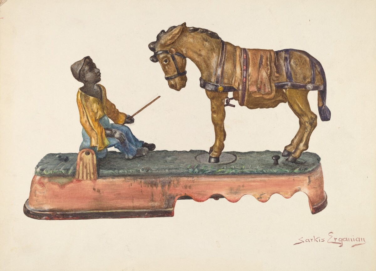 Cast Iron Mule Bank