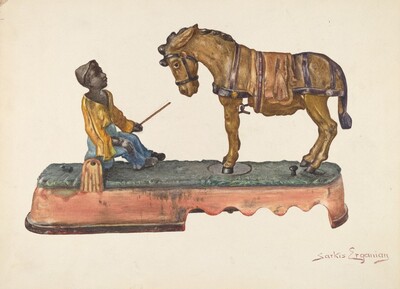 Cast Iron Mule Bank