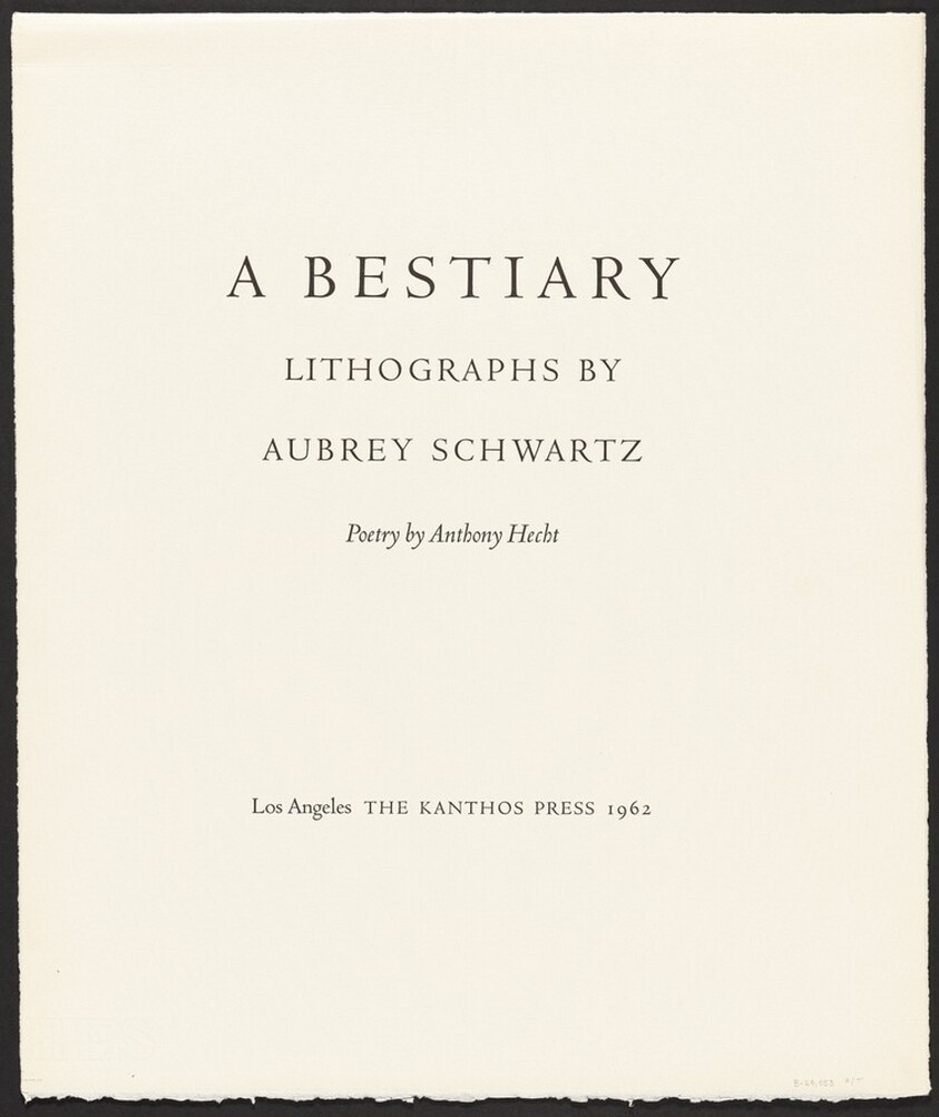 A Bestiary