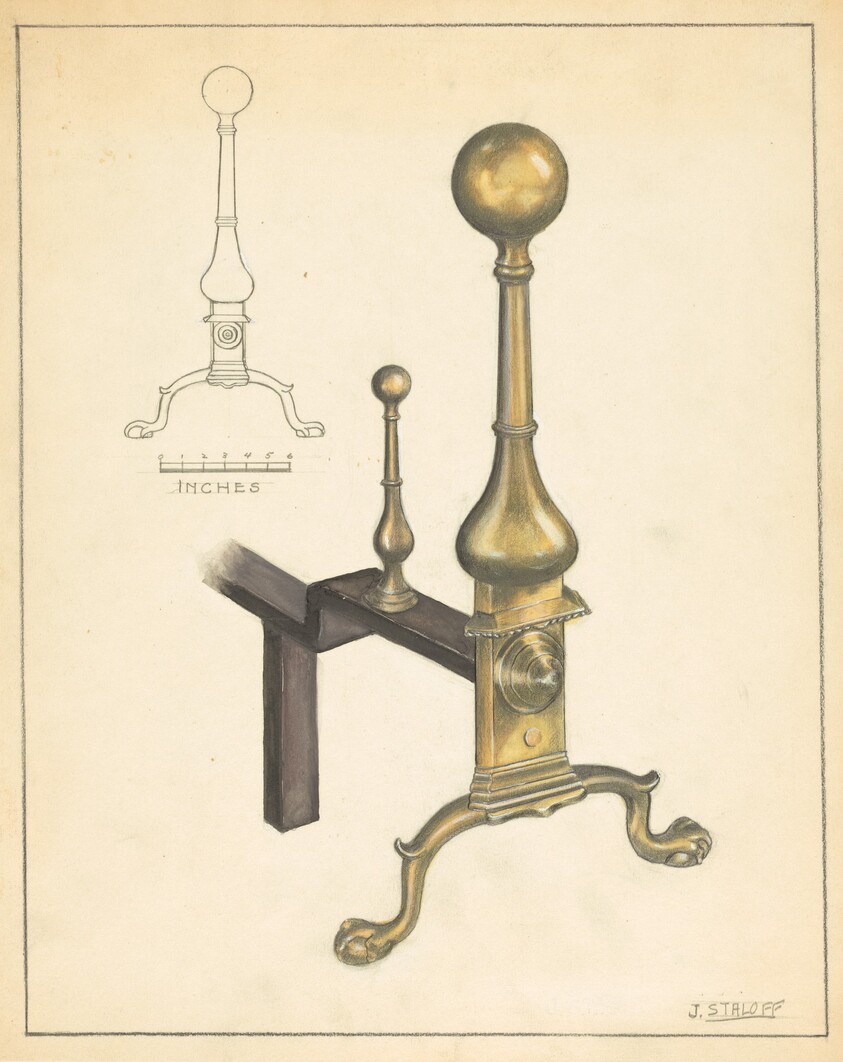 Andiron (one of pair)