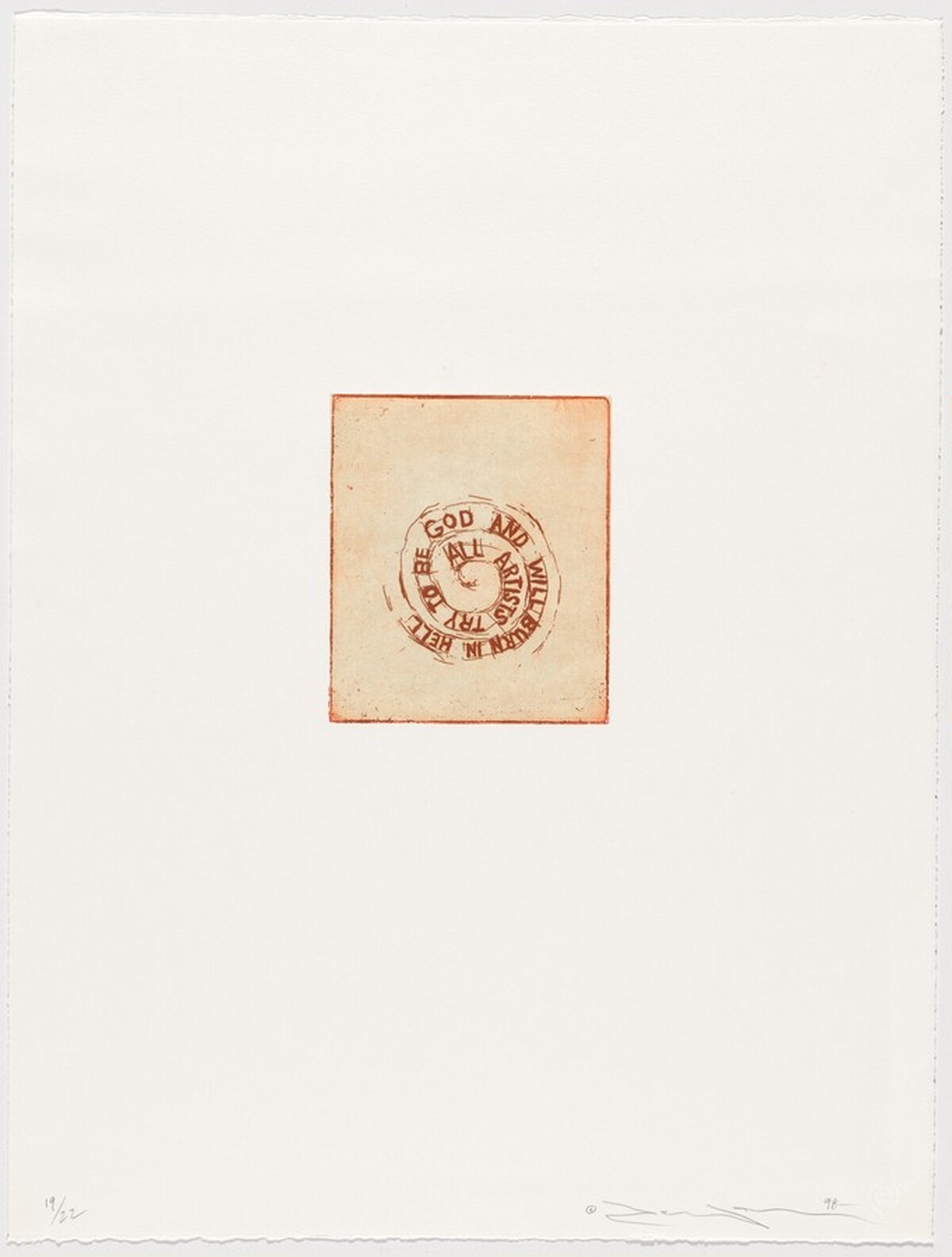 All Artists Try to Be God and Will Burn in Hell