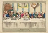 La Table d'Hote, Thomas Rowlandson, published 1792