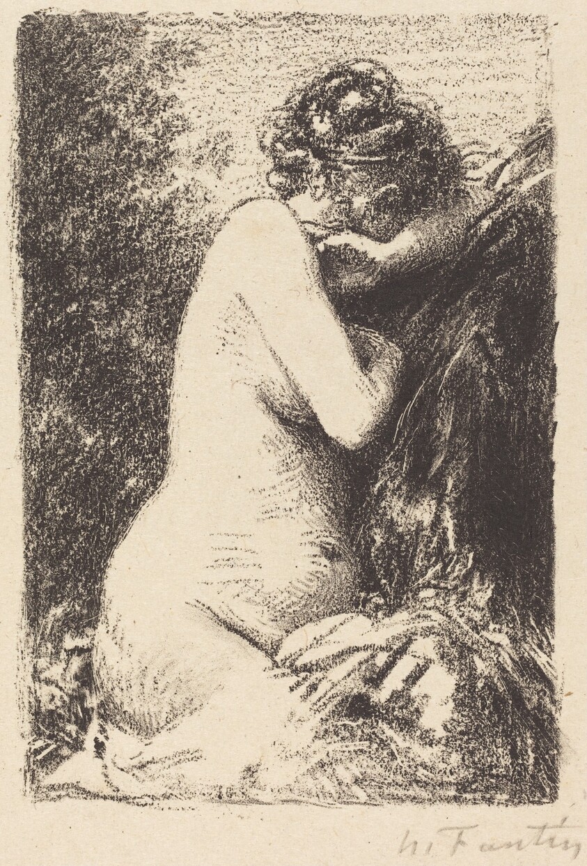 Weeper: Study of a Nude Woman, Seated with Profile to Right