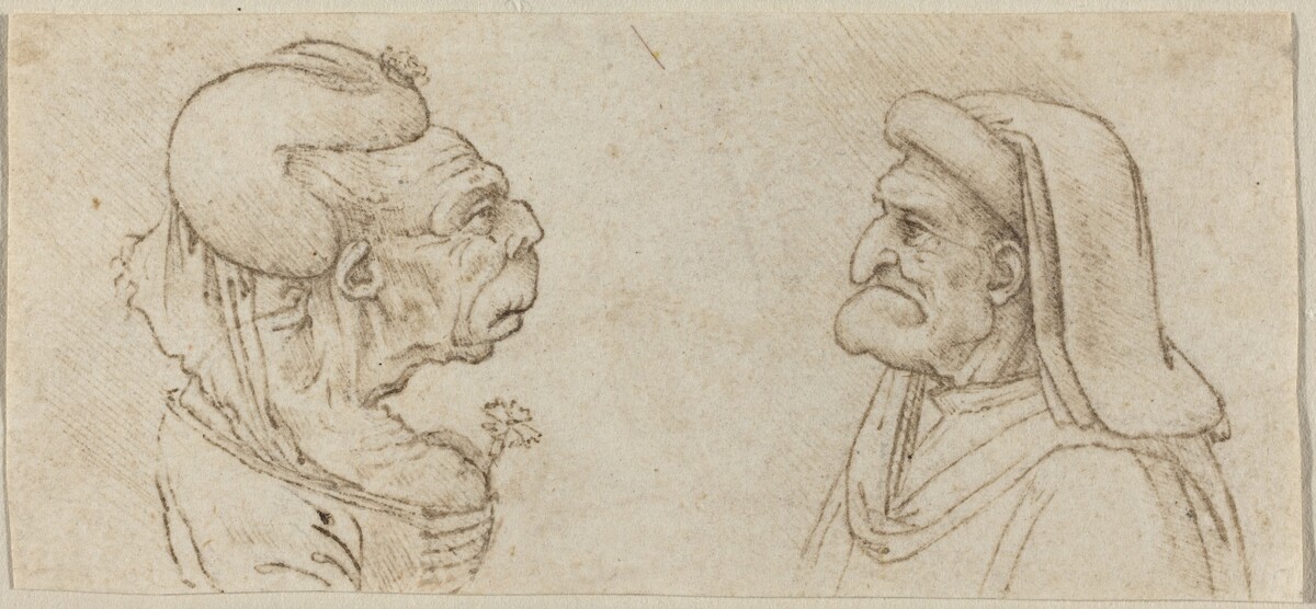 Two Grotesque Heads