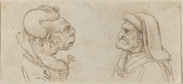 Two Grotesque Heads