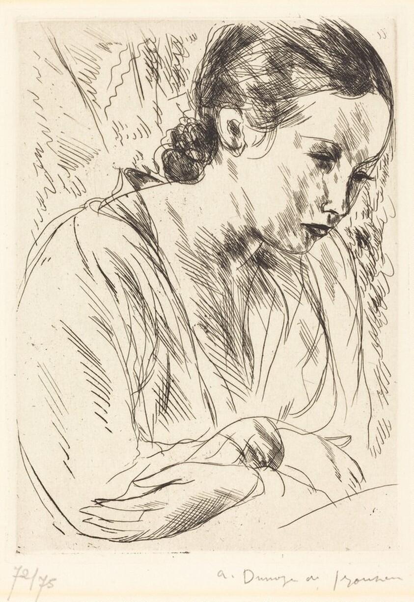 Fernande with Arms Crossed, Large Plate (Fernande les mains croisees (grande planche)