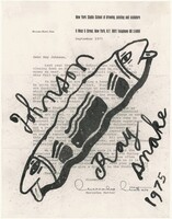 Snake, Ray Johnson, 1975