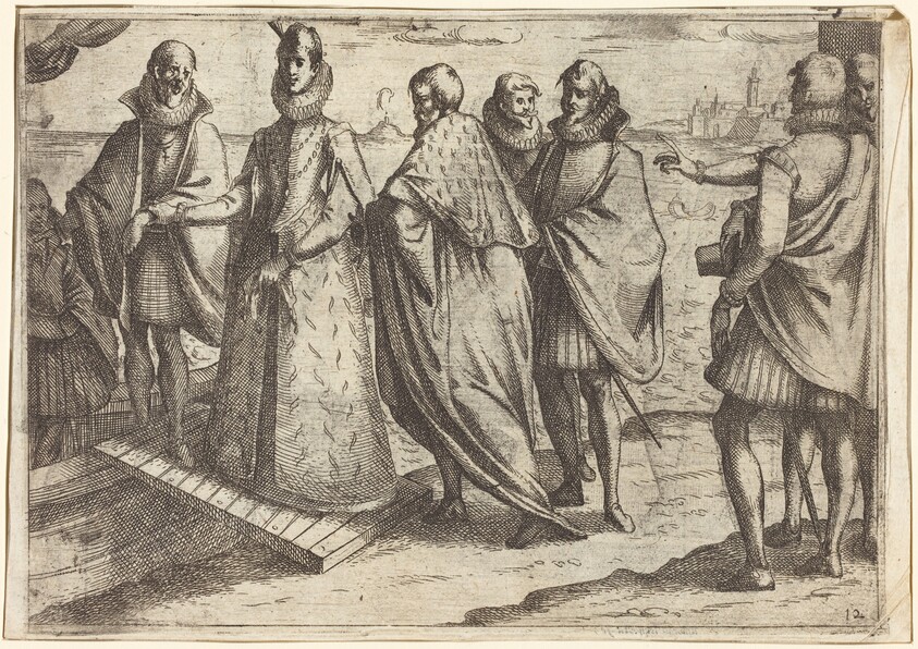 Embarkation at Genoa [recto]