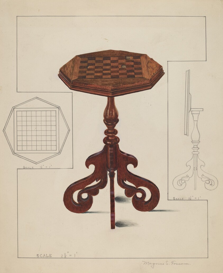 Checker-board Table-tilt Top