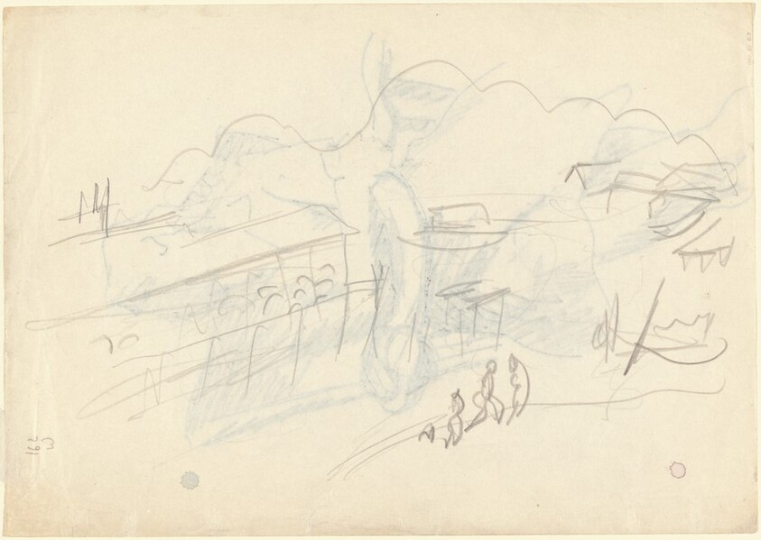 Landscape with Mountains [verso]