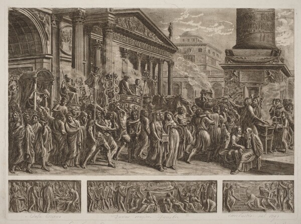 The Ashes of Trajan Carried in a Triumphal Procession