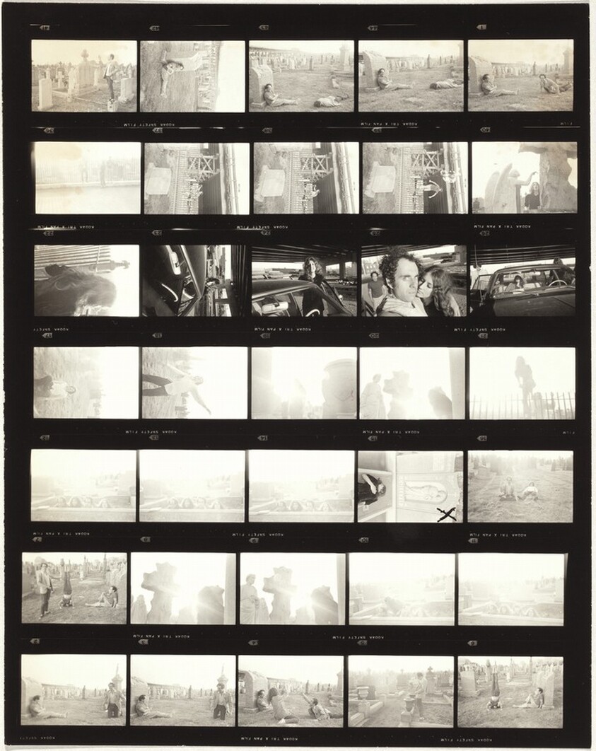 Robert and Mary Frank at cemetery with Ralph Gibson and Sheila no number