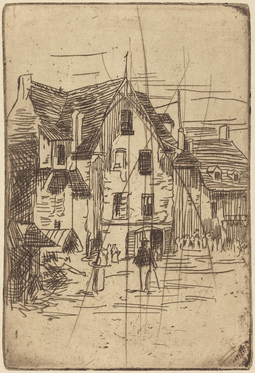 Scene with Large Village House