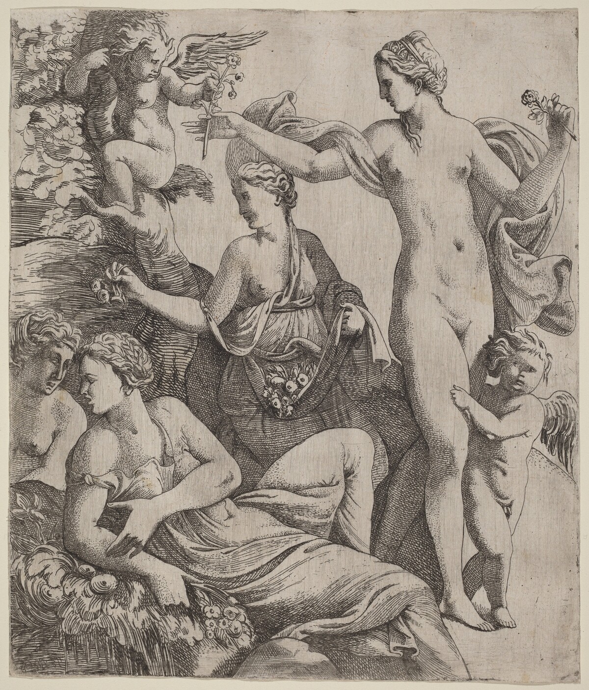Venus with the Graces and Putti