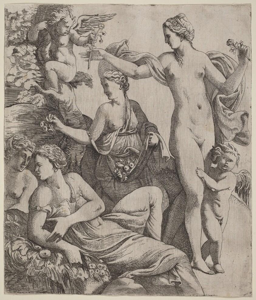 Venus with the Graces and Putti