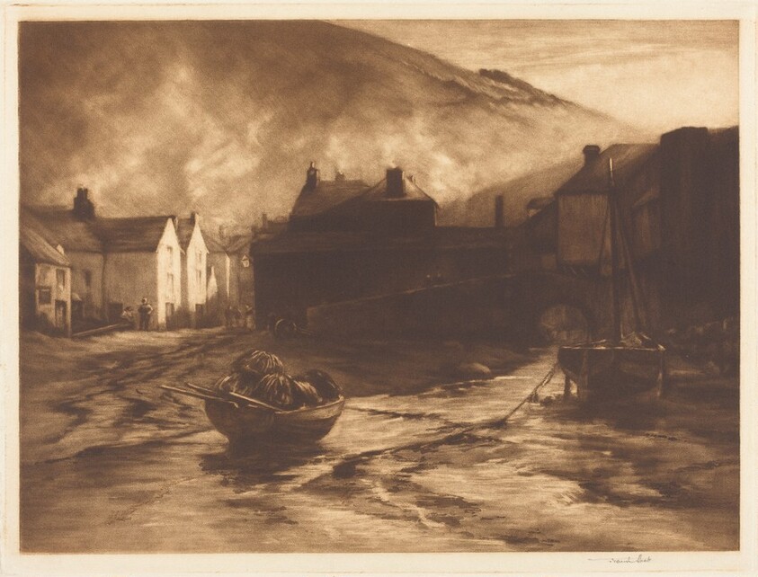 A Slant of Light in Polperro Harbour, No. 1