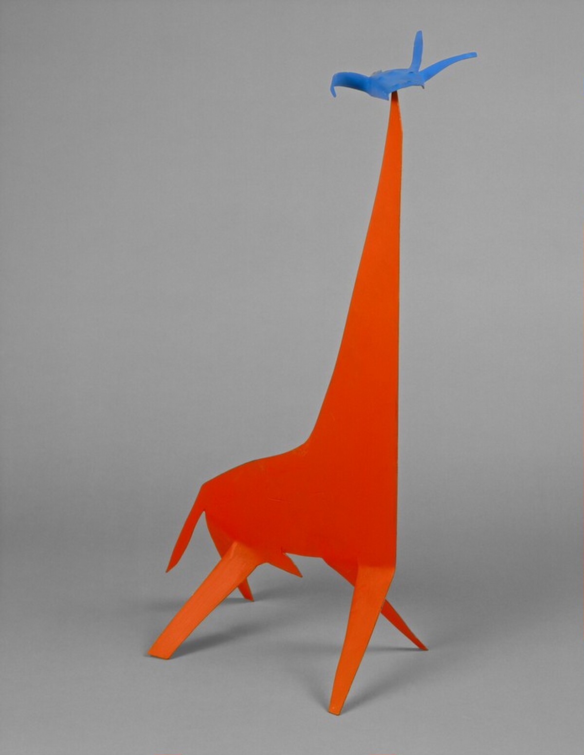 Red and Yellow Bull with Blue Head