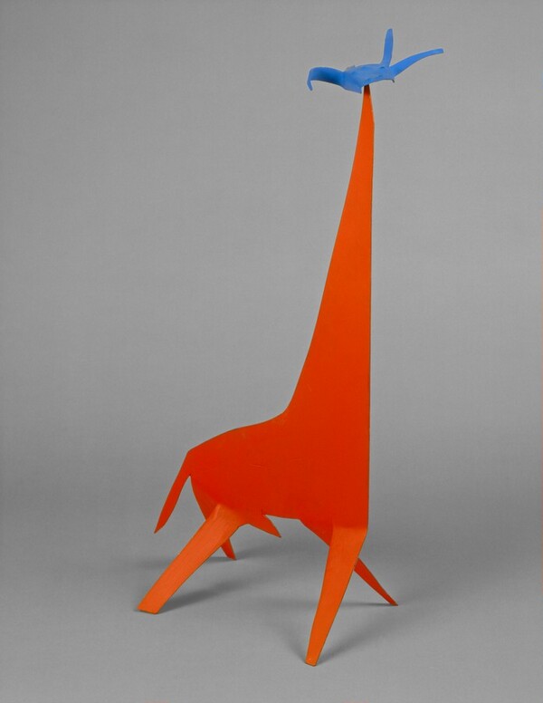 Red and Yellow Bull with Blue Head