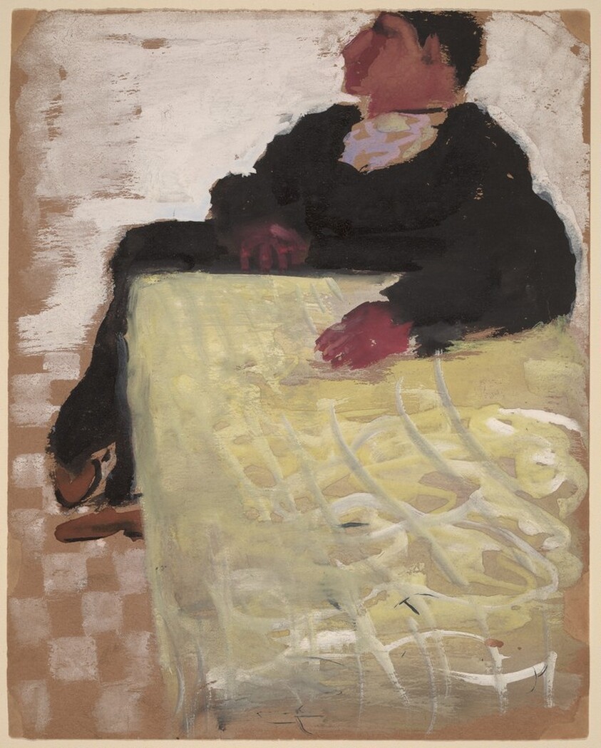 Figure with Arm Resting on Table