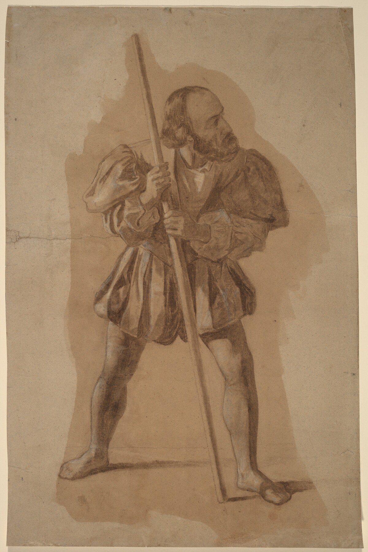 Figure Costume Study for Columbus Mural, Washington, D.C.