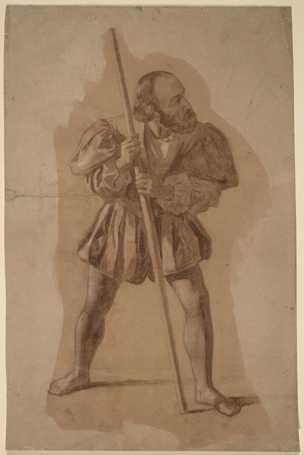 Figure Costume Study for Columbus Mural, Washington, D.C.