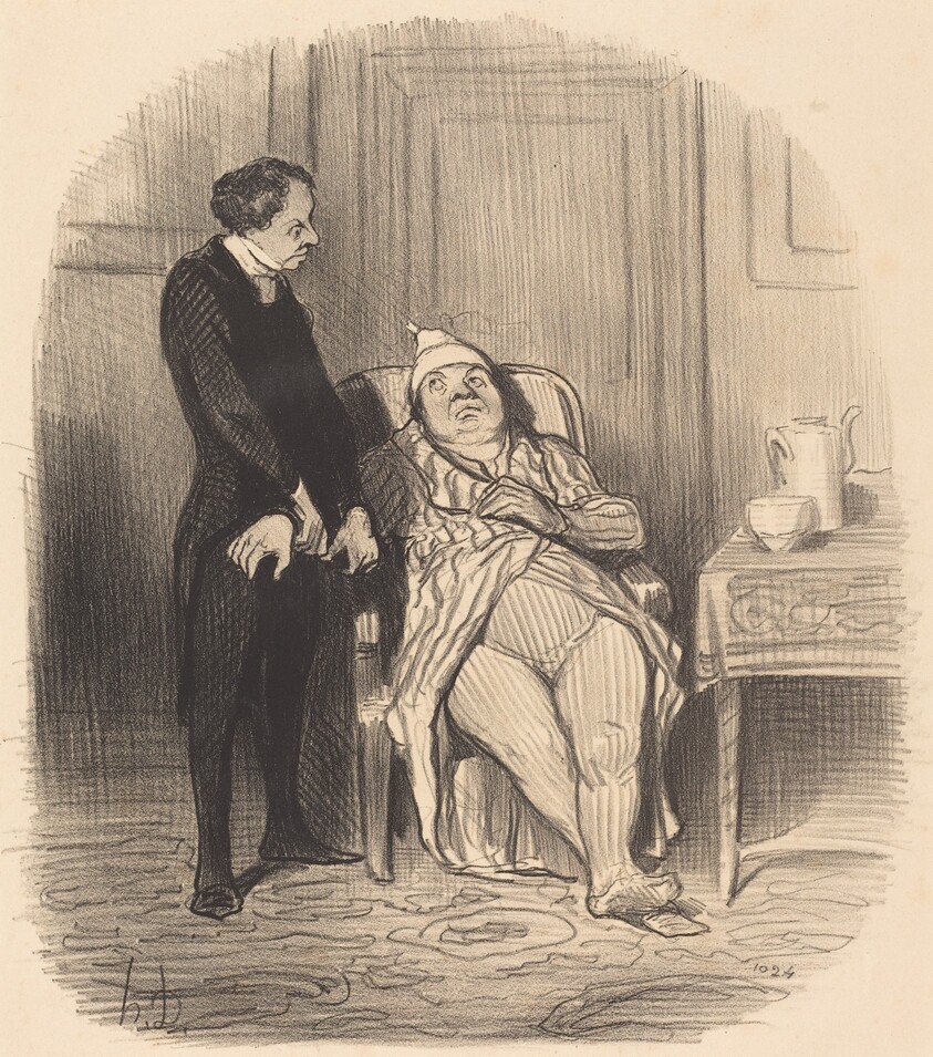 Ah! docteur... je crois... que j'suis poitrinaire!