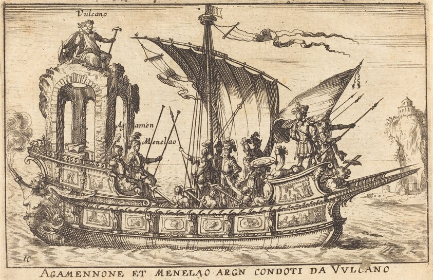 Agamennone et Menelao argn condoti da Vulcano