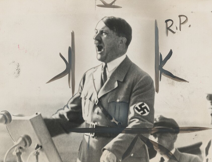 Title from caption on object: “Adolf Hitler Makes a Speech”