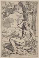 Saint Sebastian, Simone Cantarini, 1640s