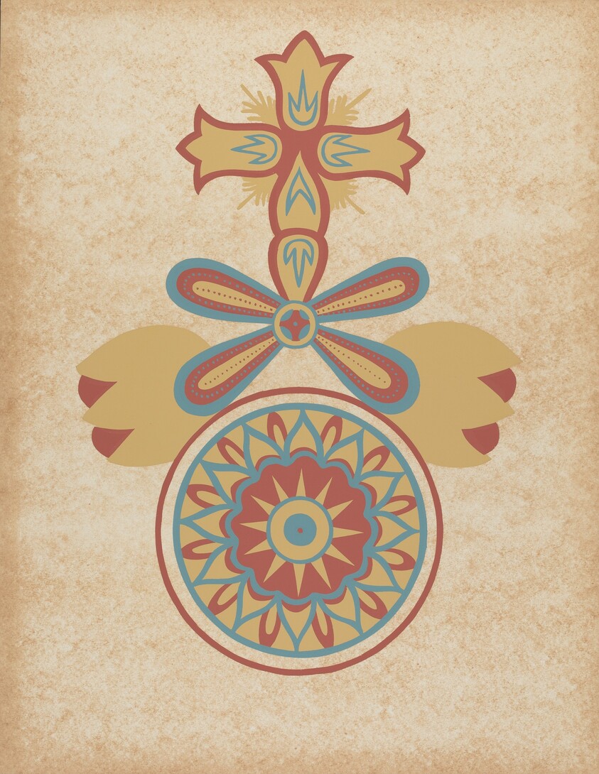 Santa Barbara Mission Doorway Design from the portfolio "Decorative Art of Spanish California"