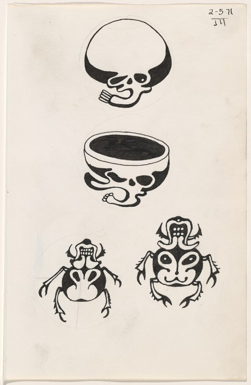 Untitled 2-5-71 [study for "tattoo" book]