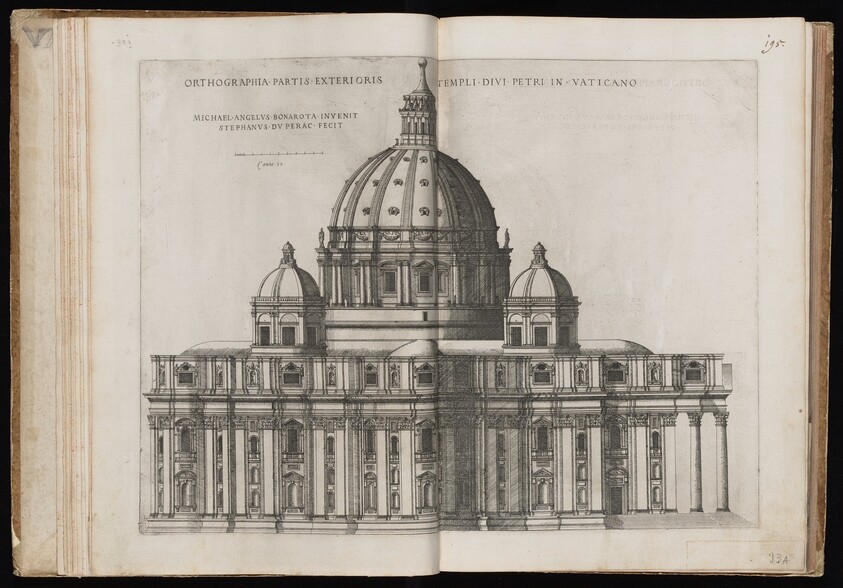 Orthographia Partis Exterioris Templi Divi Petri [Exterior View of Saint Peter's Basilica]