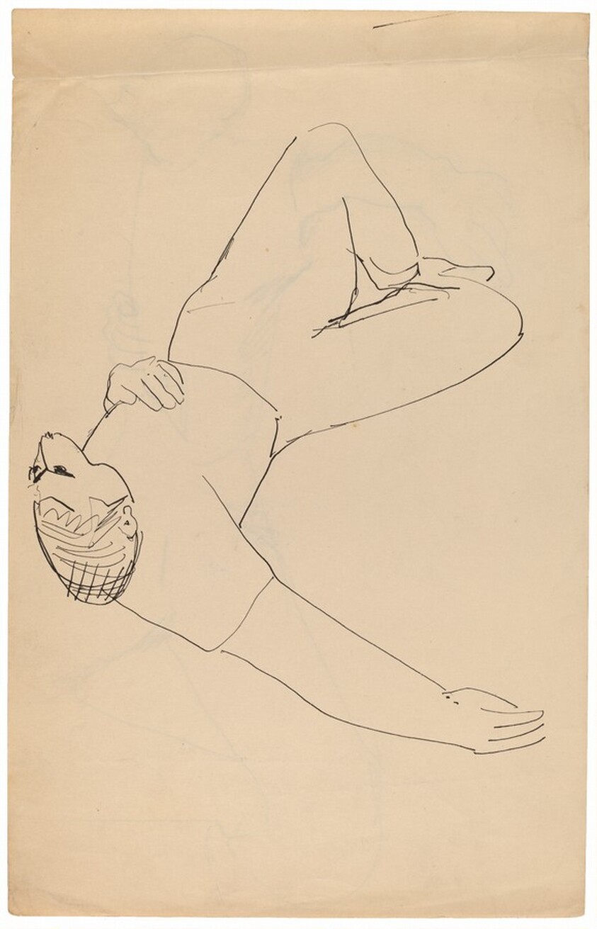 Reclining Man [recto]