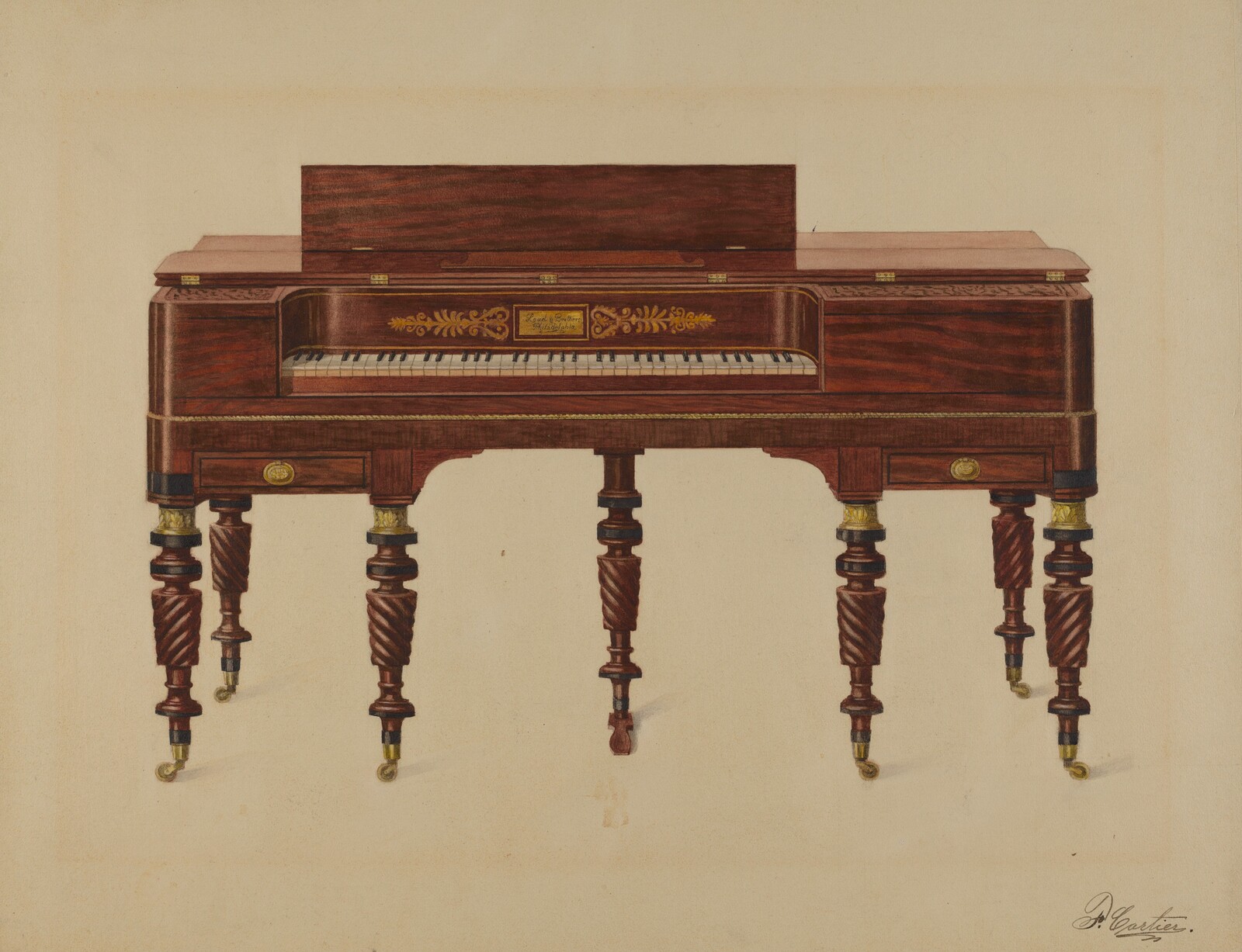 Piano, Ferdinand Cartier, c. 1936