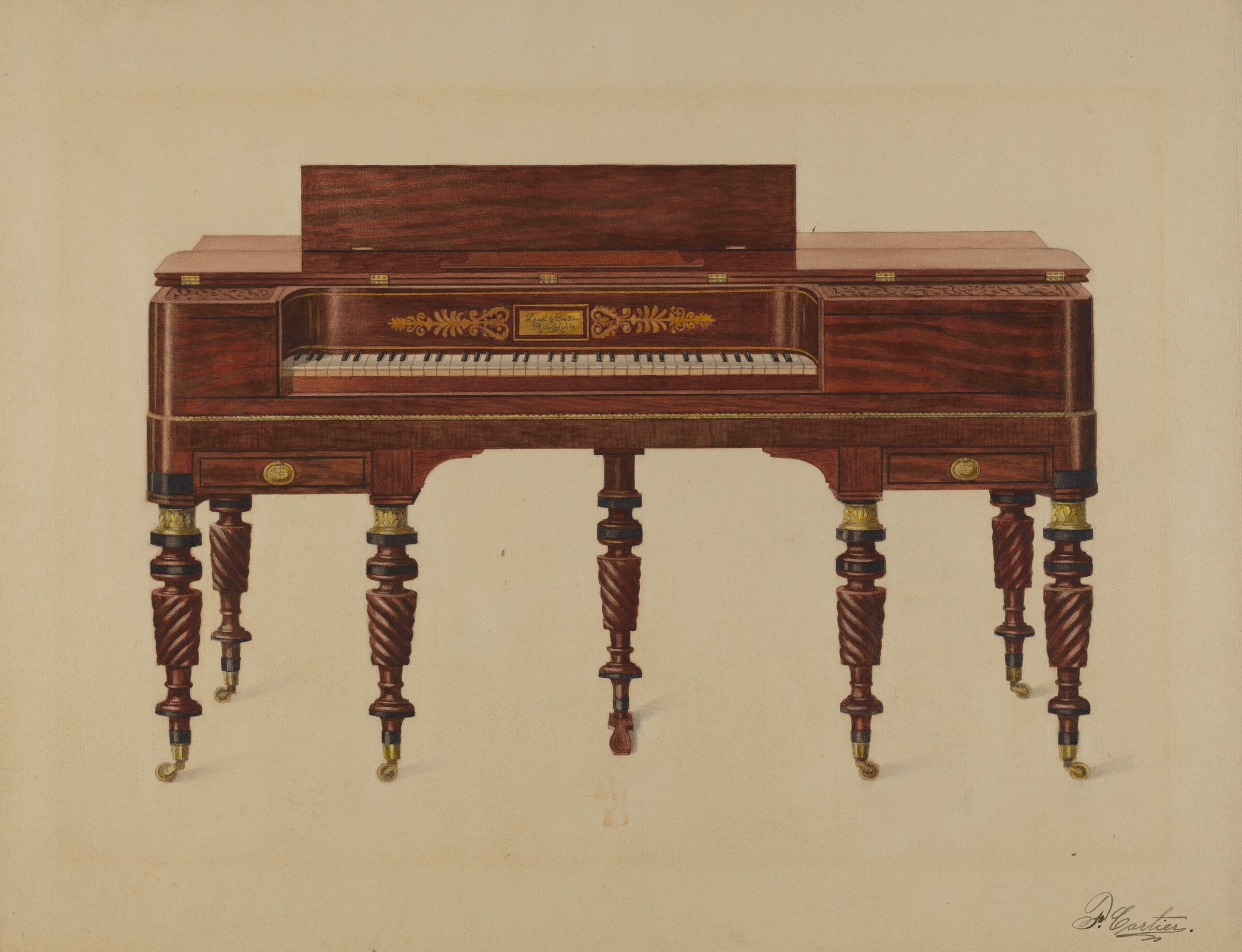 Piano, Ferdinand Cartier, c. 1936