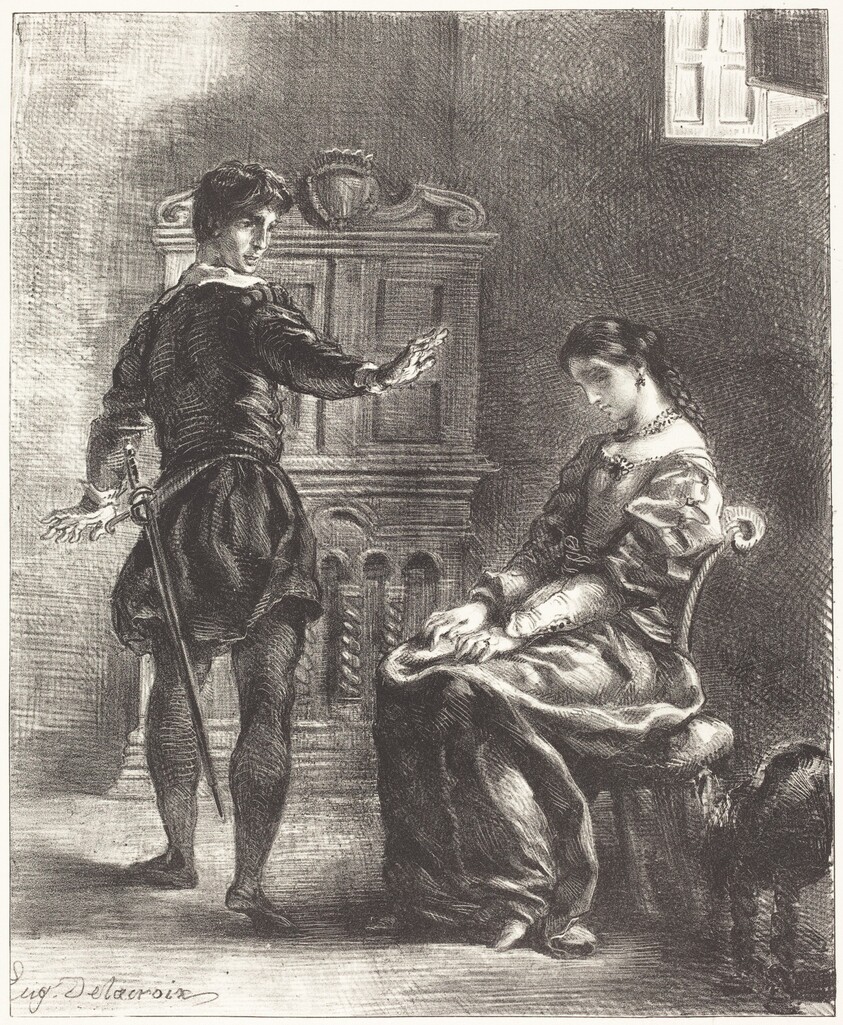 Hamlet and Ophelia (Act III, Scene I)