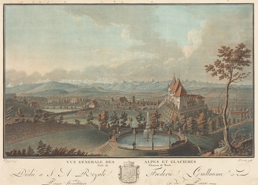 Vue generale des Alpes et Glaciers